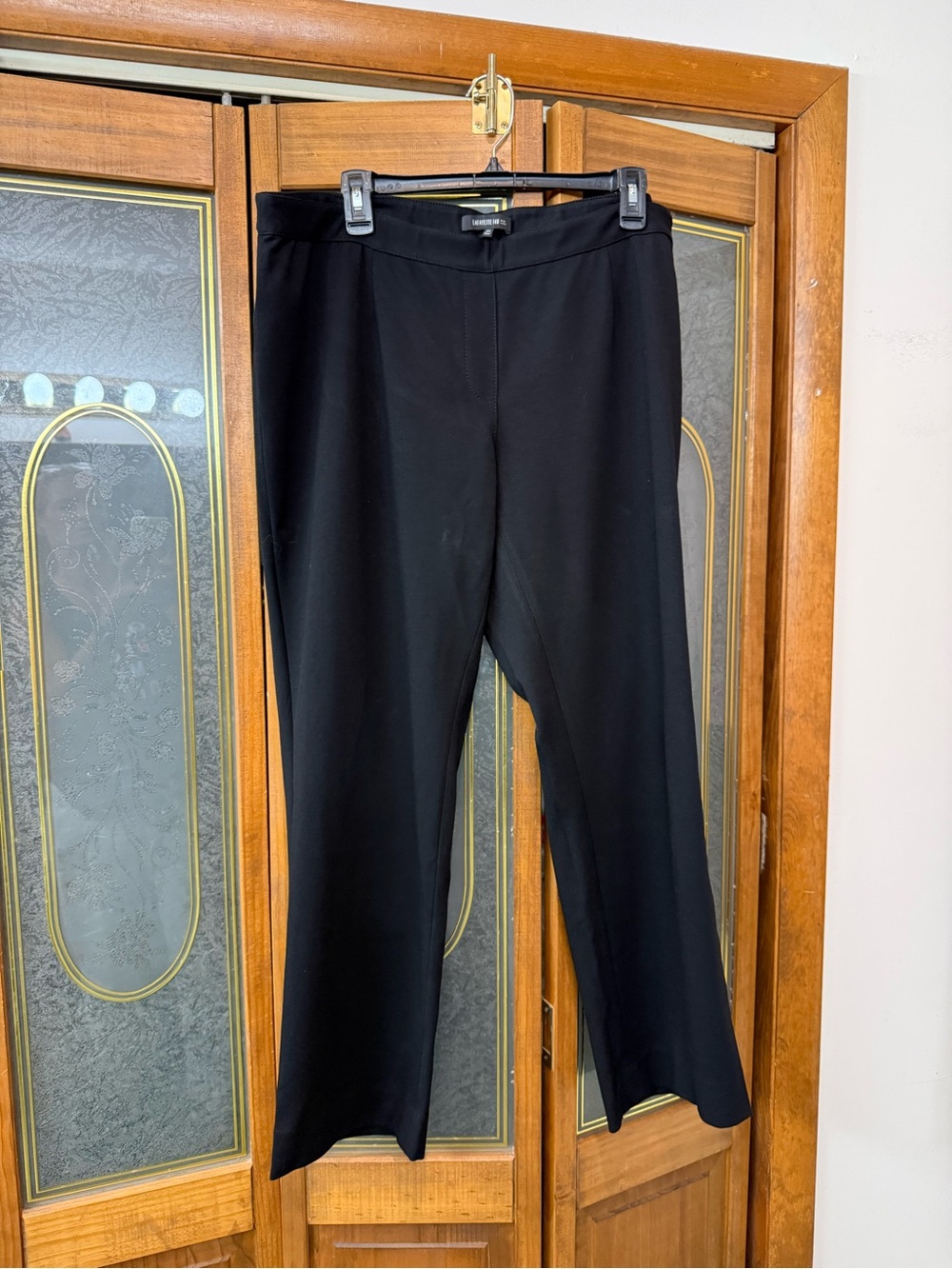 LAFAYETTE 148 LADIES Black Pull-On Straight Leg Pants, EUC